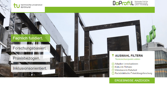 Bild Homepage Projektlandkarte TU Logo